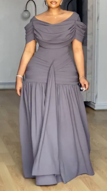 Women's Off-shoulder Fishtail Dress